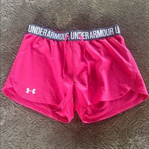 Under Armour Hot Pink Running Shorts
